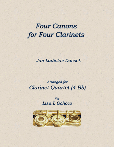 Four Canons for Four Clarinets (4 Bb) (arr. Lisa L Ochoco)