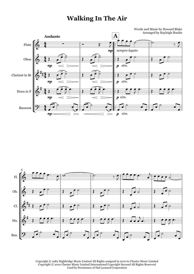 Walking In The Air (arr. Kayleigh Huelin)