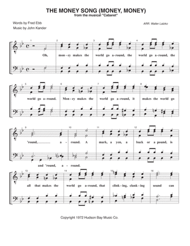 Sitting Pretty (the Money Song) (arr. Walter Latzko)