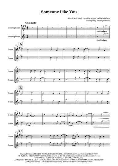 Someone Like You (arr. Kayleigh Huelin)