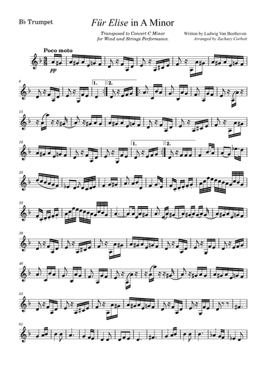 Fur Elise (arr. Zachary Corbett)