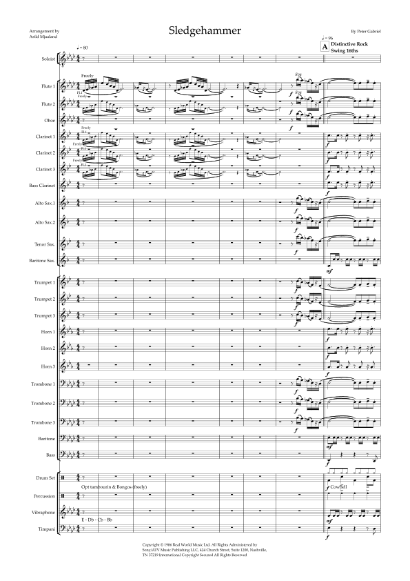 Sledgehammer (arr. Arild Mjaaland)