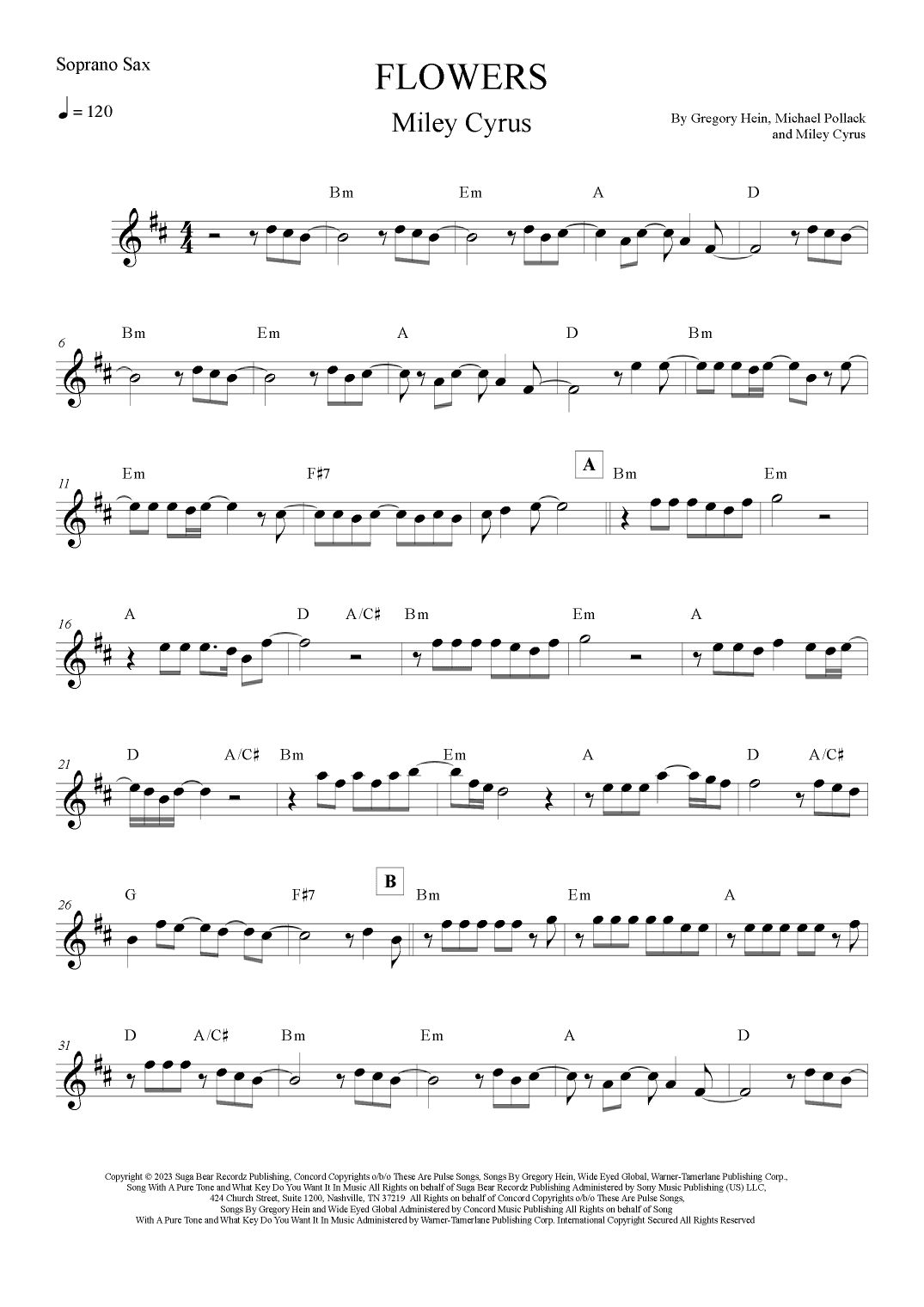 Flowers (arr. Leo Silva)