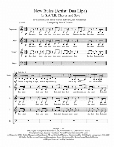 New Rules (arr. Jesse V. Martin)