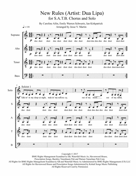 New Rules (arr. Jesse V. Martin)
