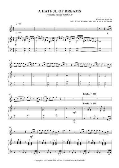 A Hatful Of Dreams (arr. SCMusic)