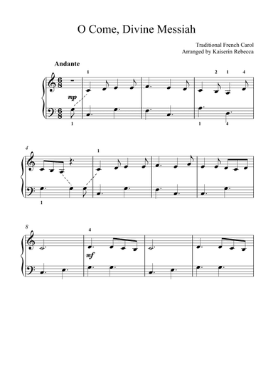 O Come, Divine Messiah (arr. Kaiserin Rebecca)