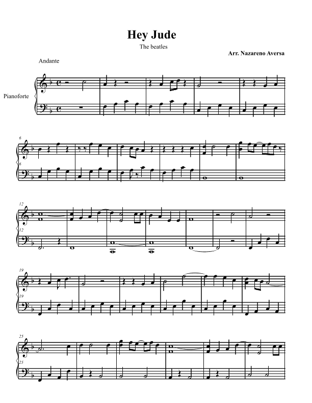 Hey Jude (arr. Nazareno Aversa)