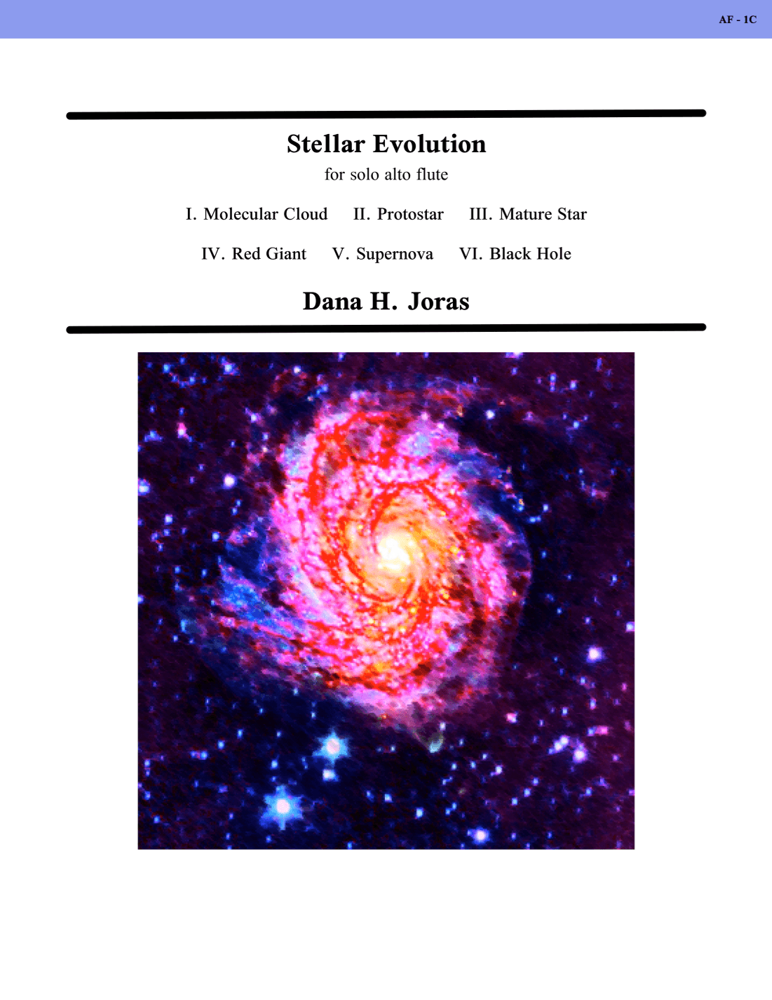Stellar Evolution for solo alto flute