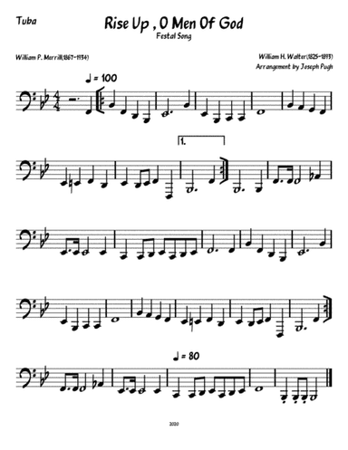 Rise Up. O Men Of God (Brass Quintet) (arr. Joseph Pugh)