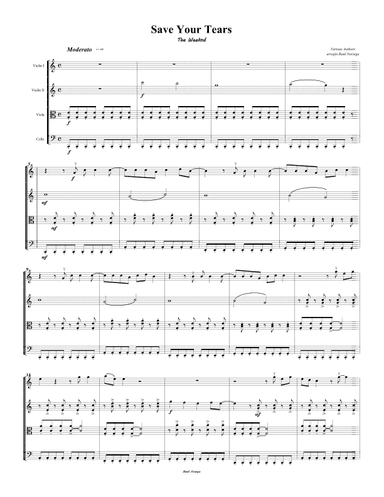 Save Your Tears (arr. RAUL NORIEGA)