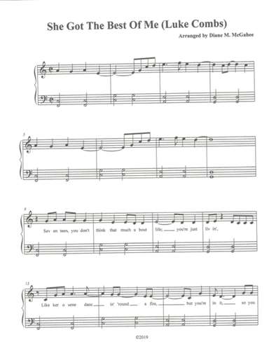 She Got The Best Of Me (arr. Diane M. McGahee)