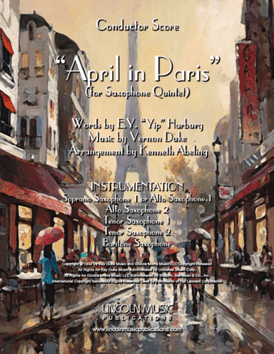 April In Paris (arr. Kenneth Abeling)