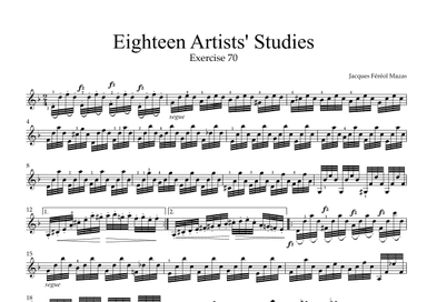 Mazas 75 Melodious & Progressive Studies Op 36, Book 3, No.70 (arr. String Masters)