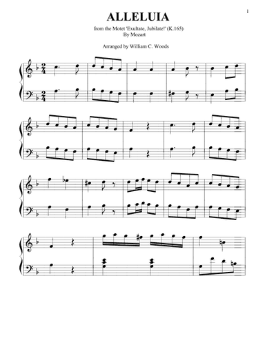 Alleluia (arr. William C. Woods)