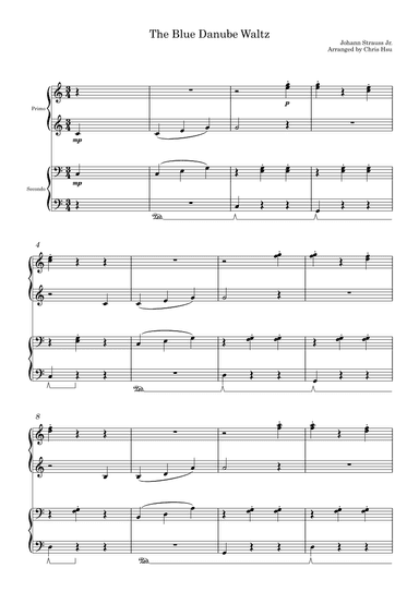 The Blue Danube Waltz (arr. Chris Hsu)