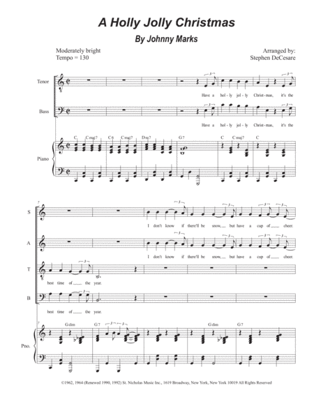 A Holly Jolly Christmas (arr. Stephen DeCesare)