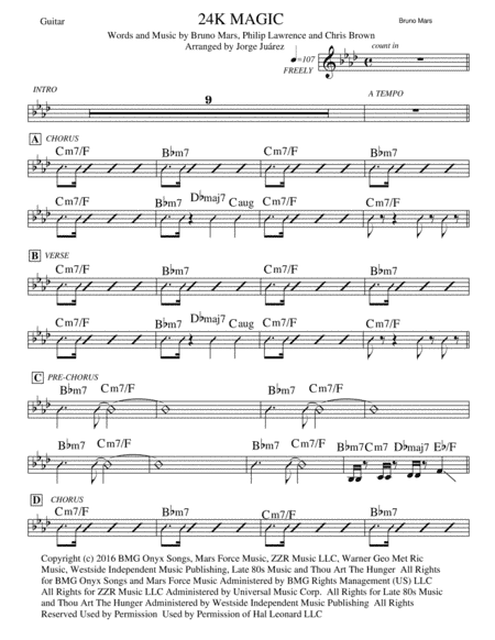 24K Magic (arr. Jorge Juárez)