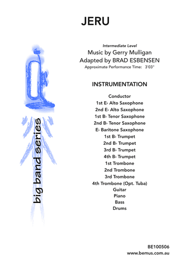 Jeru (arr. Brad Esbensen)