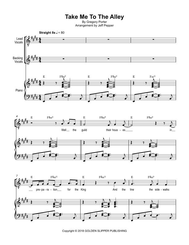 Take Me To The Alley (arr. Jeff Pepper)