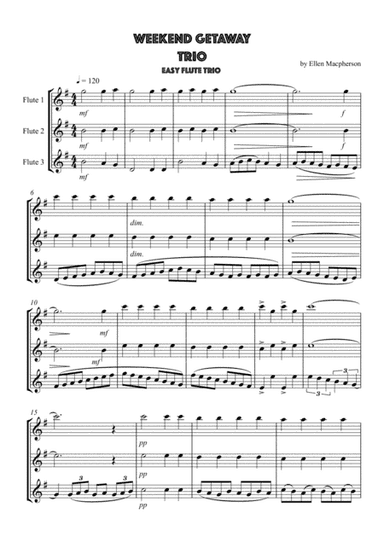 Easy Flute Trio - Weekend Getaway