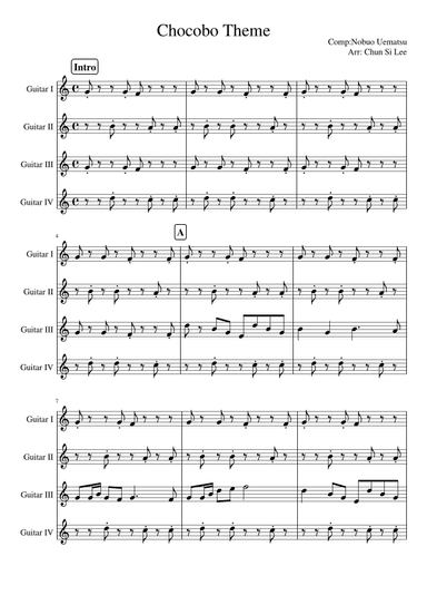 Chocobo's Theme (arr. Chun Si Lee)