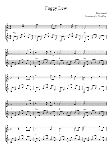 Foggy Dew (arr. Nick Clow)