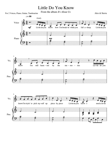 Little Do You Know (arr. Lianna Pfister)
