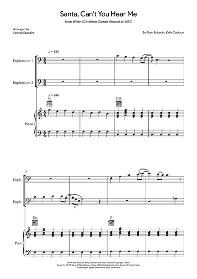 Santa Can't You Hear Me (arr. Samuel Sequeira)