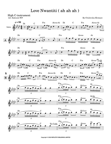 Love Nwantiti (ah Ah Ah) (arr. Katsumi WF)
