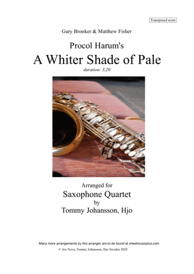 A Whiter Shade Of Pale (arr. Tommy Johansson, Hjo)