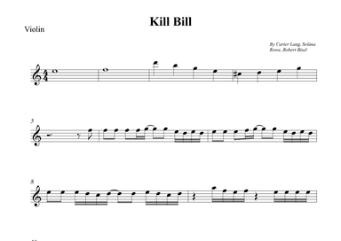 Kill Bill (arr. Wesley S. SIlva)