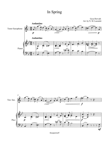 In Spring (arr. Nick Lacanski)