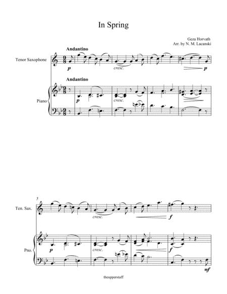 In Spring (arr. Nick Lacanski)