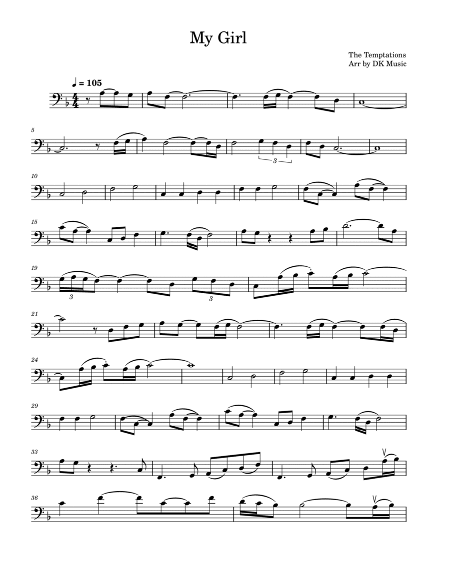 My Girl (arr. DK Music)