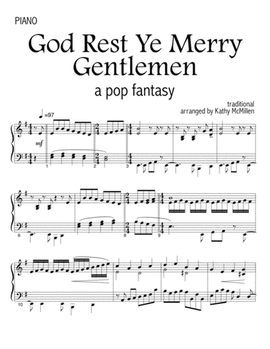 God Rest Ye Merry Gentlemen - a pop fantasy (arr. Kathy McMillen)