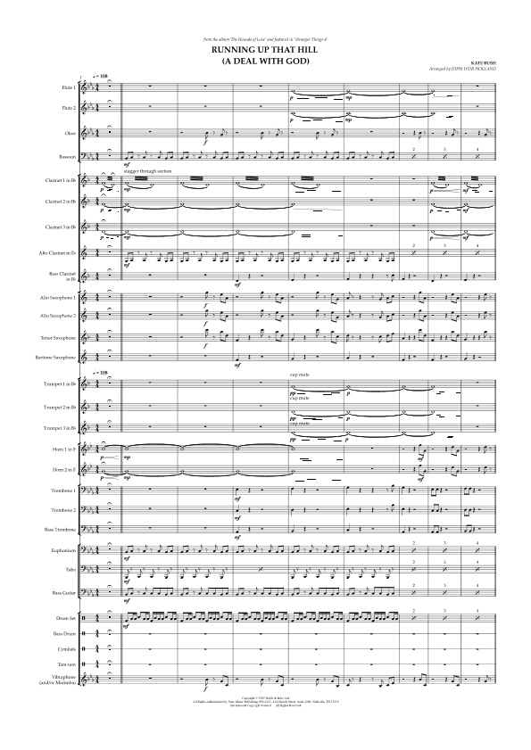 Running Up That Hill (arr. John Ivor Holland)
