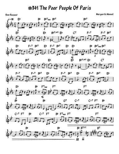 The Poor People Of Paris (arr. John Fries)