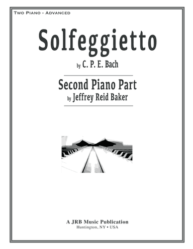 Solfeggietto (CPE Bach) 2-Piano Version (Jeffrey Reid Baker) 2nd Piano