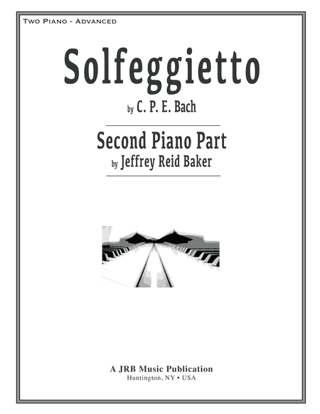 Solfeggietto (CPE Bach) 2-Piano Version (Jeffrey Reid Baker) 2nd Piano