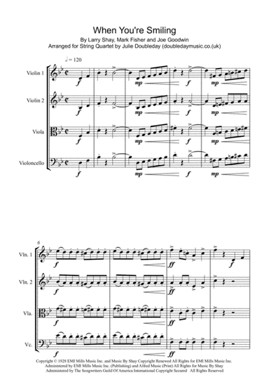 When You're Smiling (the Whole World Smiles With You) (arr. Julie Doubleday)
