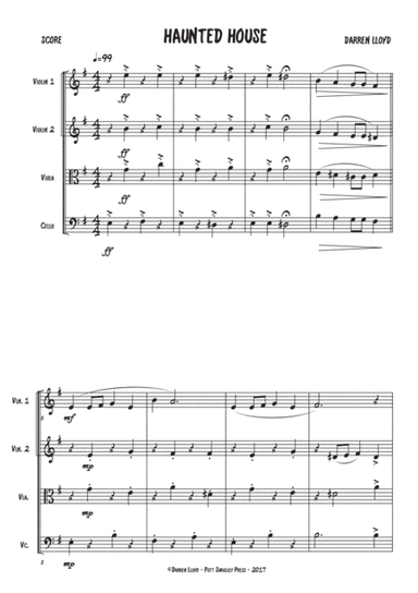 Haunted house - String quartet