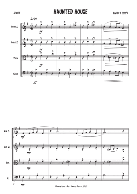 Haunted house - String quartet