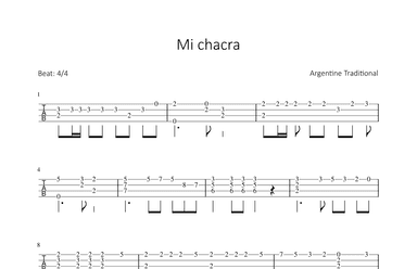 Mi chacra (arr. Bettina Schipp)
