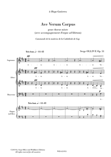 AVE VERUM CORPUS OP.51