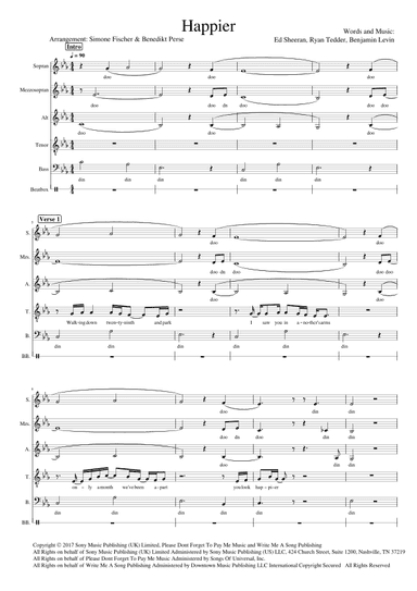 Happier (arr. Benedikt Perse)