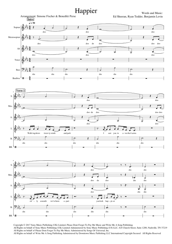 Happier (arr. Benedikt Perse)