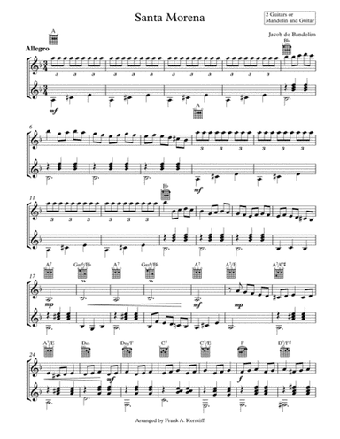 Santa Morena (arr. Frank Kerntiff)