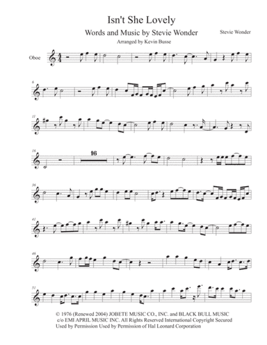 Isn't She Lovely (arr. Kevin Busse)