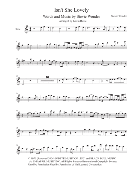 Isn't She Lovely (arr. Kevin Busse)